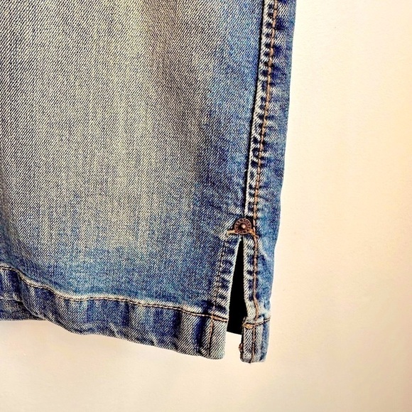 Vintage Y2K Silver Jeans Co. Denim Pencil Skirt Size 10/30 **EUC** - Picture 8 of 10